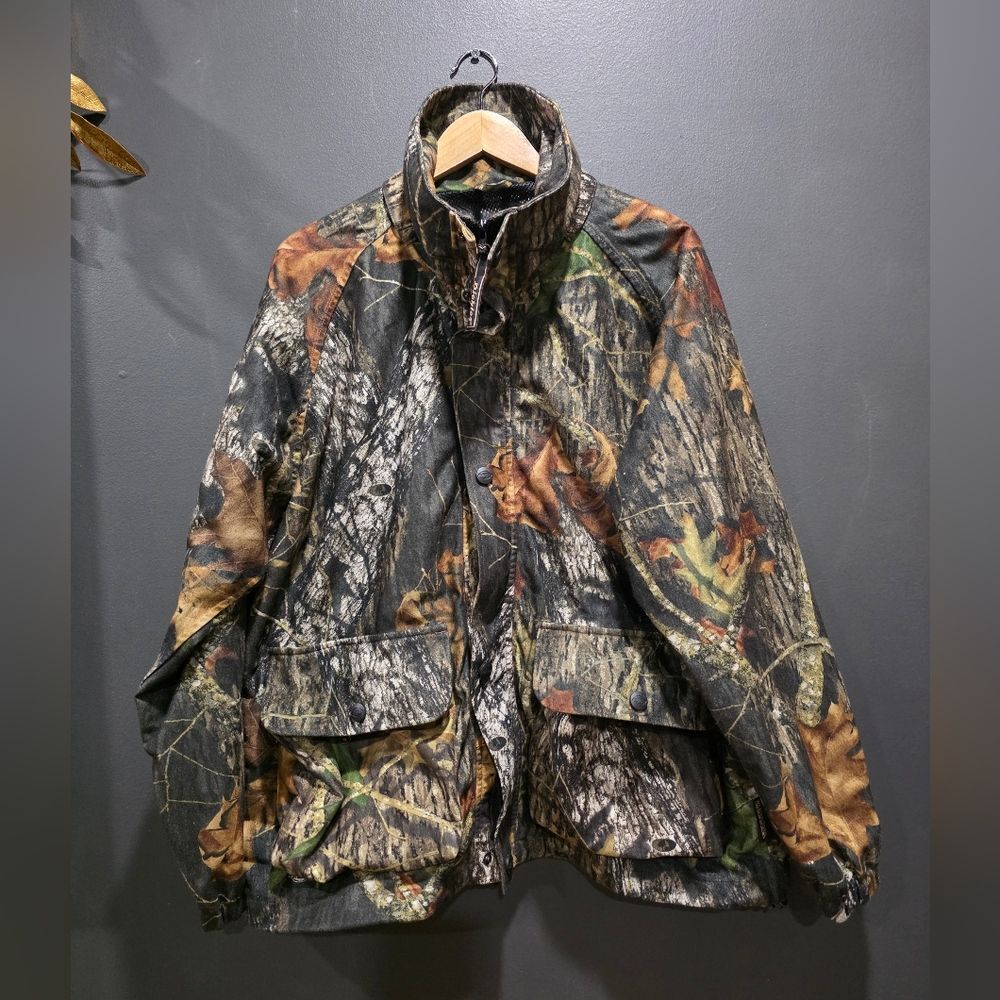 Dickies Mossy Oak Jacket Mens L Camo Jacket Full Zip Hunting Chore Work Outdoor